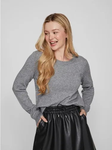 Vila Rundhalspullover VIRIL O-NECK L/S KNIT TOP - NOOS Viskosemischung, regular fit