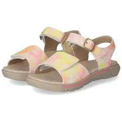 Ricosta Sandalen SAMIRA aus Leder - Wanderschuhe für Kinder, fröhlicher Farbverlauf und elegante Zierschnalle, optimaler Tragekomfort durch gepolstertes Fußbett und flexible Laufsohle.