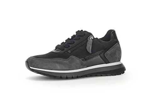 Gabor Damen Low-Top Sneaker - Komfortable Halbschuhe mit Wechselfußbett - Damen-Sneaker mit komfortabler Mehrweite (H) und Wechselfußbett für optimalen Tragekomfort. Ideal für Freizeit und Alltag.