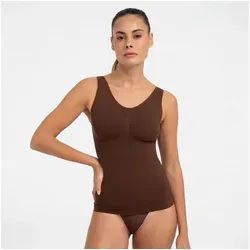 Creamy Fabrics Miederbody Shaping Unterhemd-Braun-3XL (1-tlg)