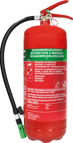 Alecto Schaum-Feuerlöscher BS-6 in rot von Alecto