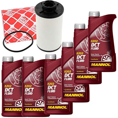 Hydraulikfilter + 6 Liter Getriebeöl Service Set Automatikgetriebe Filter + 6L Mannol Getriebe ÖL