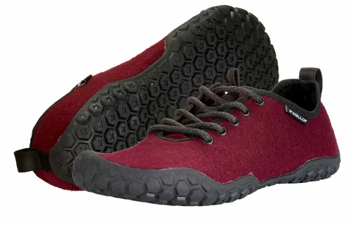 Ballop Barfussschuhe Sneaker Corso bordeauxrot, Größe 41 von Ballop