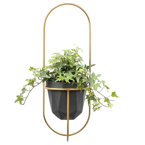 FRAMADO, Pflanzregal Blumen, Blumenregal, Blumenhalter Metall, PIANO gold