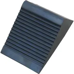 Unterlegkeil für Anhänger | 12,5cm x 7,5cm x 6cm Gummi Bremskeile für Wohnwagen | Auto Stützen | Farbe schwarz | PKW Hänger | Radstopper | Sto...