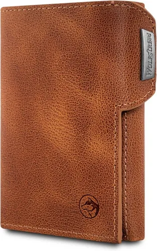 Wolfstrøm Geldbörse 'Svente' Slim Wallet in braun von Wolfstrøm