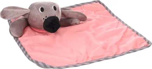 Flamingo Puppy Spielzeug Livo Knuffeltuch Rosa – Mit Squeaker und Knistergeräusch für Extra Spielspaß, Perfekt für Ihren Puppy!