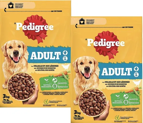 Pedigree Adult Hundefutter mit Geflügel und Gemüse von Pedigree