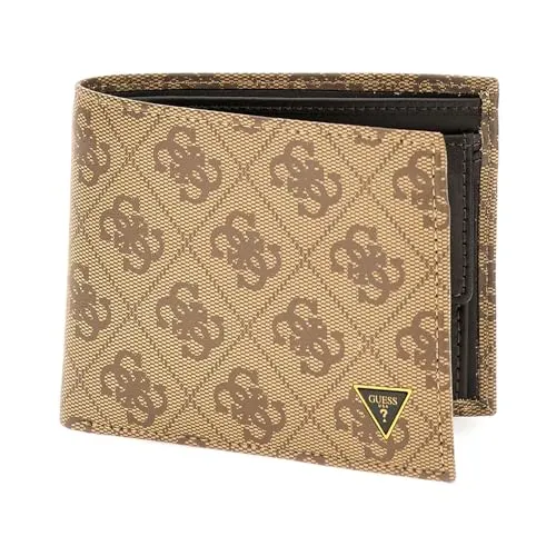 GUESS Mito Billfold Coin Wallet Beige/Brown in braun von GUESS