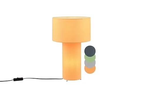 lightling Tischlampe Barney mit Schnurschalter, Korpus und Schirm aus Stoff, IP20, exkl. 2 x E27 max. 10W, illuminate gelb