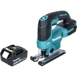 Makita DJV 184 F1 Pendelhub Stichsäge 18 V mit Akku - Leistungsstarke 18 V Akku-Stichsäge mit bürstenlosem Motor, ideal für präzise Schnitte in Holz, Kunststoff und Metall. Inklusive 1x 3,0 Ah Akku für maximale Flexibilität.