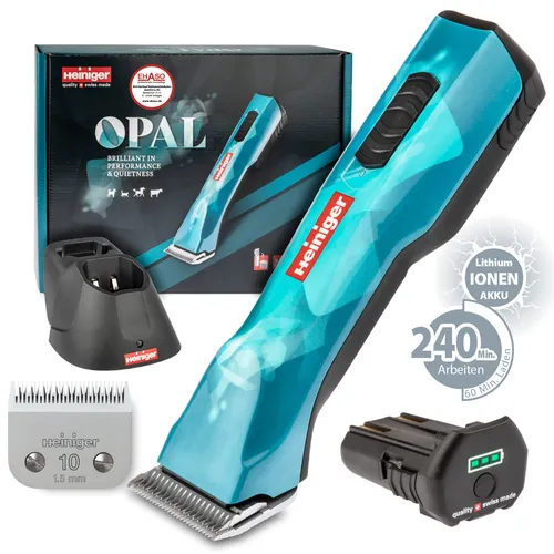 Heiniger OPAL Schermaschine mit Akku und Schermesser für Hunde