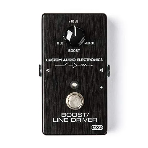 Dunlop MXR Custom Audio Electronics Boost Effektpedal - Gitarren-Effektgeräte / -Preamps, bietet dynamische Lautstärkereinigung und reaktionsschnelle Performance ohne Tonverlust dank hochwertiger Komponenten.