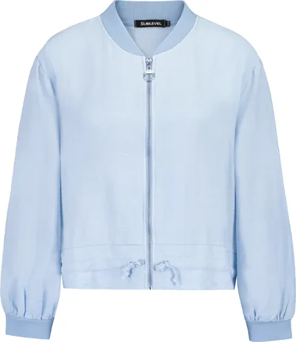 Sublevel Damen Bomberjacke - Funktionsjacken mit durchgehendem Reißverschluss und gerippten Abschlüssen, ideal für vielseitige Lagenlooks und Freizeitaktivitäten.