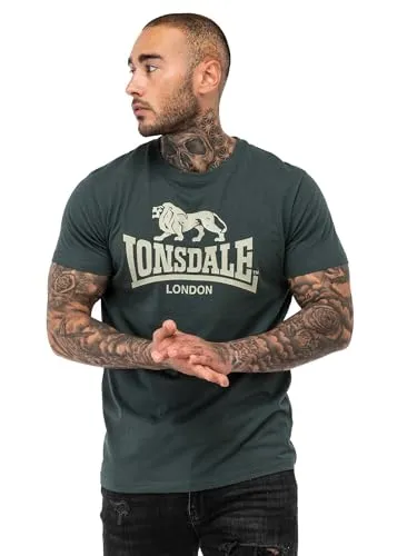 Lonsdale Herren T-Shirt Normale Passform ST. ERNEY Green/Green M