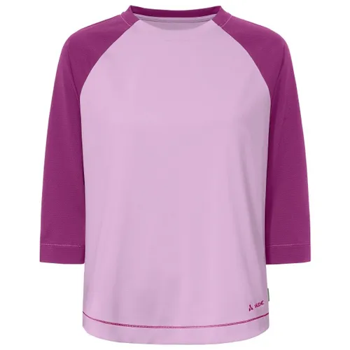 Vaude Women's Neyland 3/4 T-Shirt II - Longsleeve Gr 34 rosa/lila - Stylisches 3/4-Shirt für Outdoor-Aktivitäten in Rosa/Lila, Größe 34; aus 100% recyceltem Polyester, ideal für Wandern und Trekking. Entdecken Sie weitere Vaude-Produkte in unserem Online-Shop!