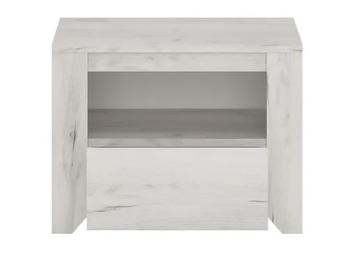 Nachtkonsole Jugendzimmer Nachtkommode mit Schublade 49cm weißeiche 60010681