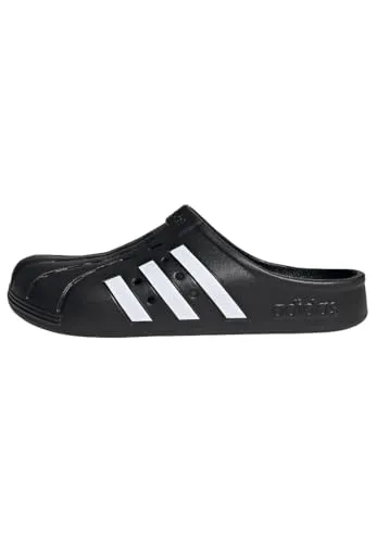 adidas Badeschuhe Adilette Clog 3-Streifen schwarz - Größe 42 (8) - Bequemer sportlicher Clog für Alltag und Freizeit, mit vorgeformtem EVA-Fußbett für höchsten Tragekomfort und lässigem Slip-On-Design.