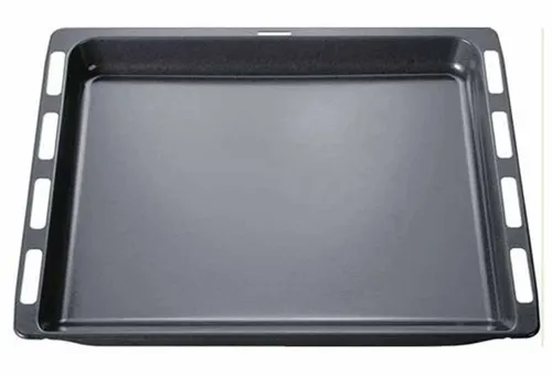 Bosch HEZ332003 Fettauffanggefäß - Reinigungsutensilien für Backöfen & Herde, extra tiefes emailliertes Blech für saftige Ergebnisse, spülmaschinengeeignet für einfache Reinigung.