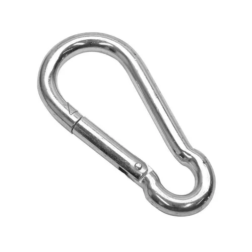 WK Feuerwehr-Karabinerhaken galvanisch verzinkt 120 x 11 mm (25) - Karabinerhaken, robust und korrosionsbeständig, ideal für den Einsatz in der Feuerwehr und im Outdoor-Bereich - VPE: 25 Stück