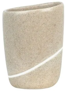 Zahnputzbecher ETNA sand BH 9.50x12.50 cm braun