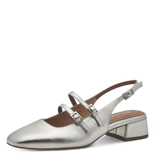 Tamaris Sling Damen Elegant metallic, EU 39 in silber von Tamaris