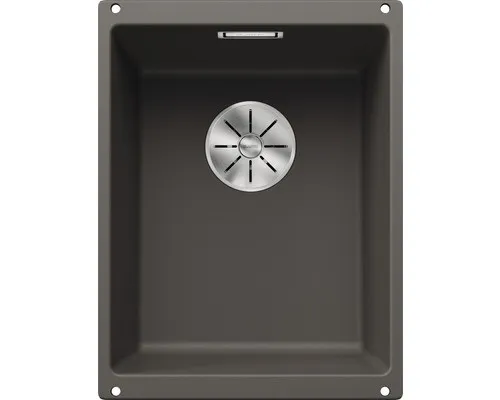 BLANCO SUBLINE 320-U | Granitspüle aus SILGRANIT vulkangrau in grau von BLANCO
