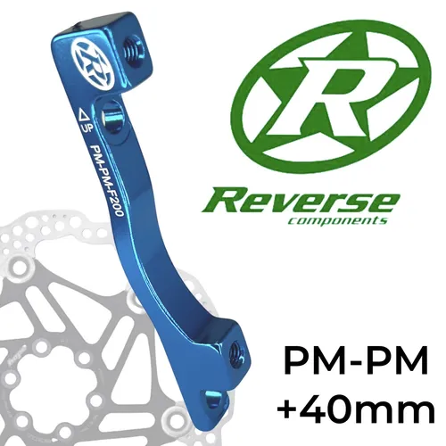 Reverse Bremsscheiben Adapter PM-PM Ø 200mm +40mm Dunkelblau