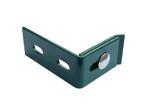 Wandanschlusswinkel Winkel Verbinder in Grün 100x65 Zaun Gittermattenhalter