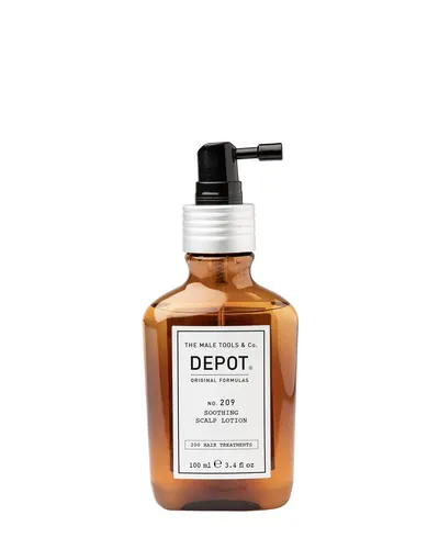 DEPOT no.209 Beruhigende Scalp Lotion Spraydose 100ml - Haarwuchsmittel für beruhigte Kopfhaut, spendet Feuchtigkeit und lindert Irritationen für ein angenehmes Kopfhautgefühl.
