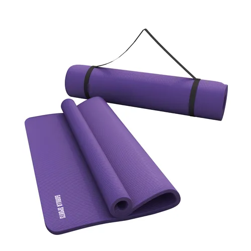 GORILLA SPORTS® Yogamatte - 190x60x1,5 cm oder 190x100x1,5 cm, mit Tragegurt, rutschfest - Gymnastikmatte, Fitnessmatte, Sportmatte, violett - Erleben Sie ein komfortables Workout mit der rutschfesten Yogamatte. Dank des praktischen Tragegurts ist sie einfach zu transportieren und ideal für unterwegs. Wählen Sie aus verschiedenen Größen und Farben für Ihr individuelles Training.