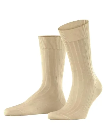 FALKE Herren Socken Milano M So Baumwolle gemustert 1 Paar, Beige Sand 4320, 39-40