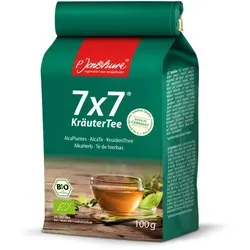 Jentschura 7x7 KräuterTee, lose Bio 100g - Bio-Kräutertee aus 7 ausgewählten Kräutern, perfekt für Entspannung und Wohlbefinden. Ideal für Teeliebhaber.