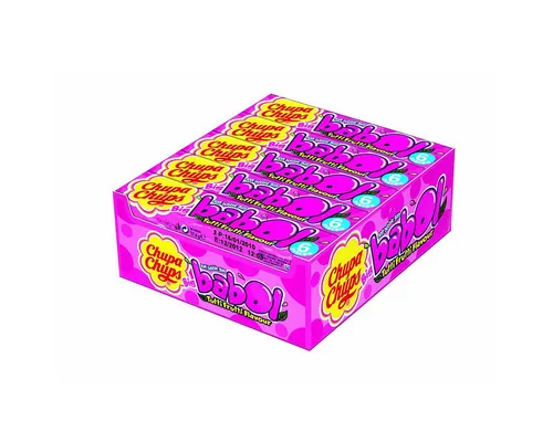 Chupa Chups Süßigkeit, Chupa Chups Big Babol Tutti Frutti Geschmack Kaugummi 27g 20er Pack