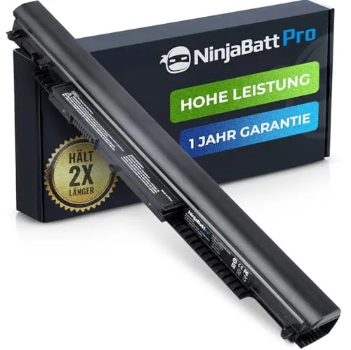 Produktbild NinjaBatt Pro Akku für HP 807957-001 807956-001 HS04 HS03 HSTNN-LB6V HSTNN-LB6U 807612-421 807611-421 250 G5 255 G5 250 G4 TPN-C125 15-AF067SA 843532-851 – Samsung Zellens - [2600mAh]