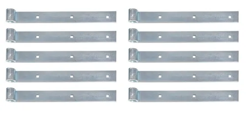 Alberts Zaun Lband gerade/gerade,blvz,400/5,Ø14KAR, Alberts 10x Ladenband gerade, Abschluss gerade