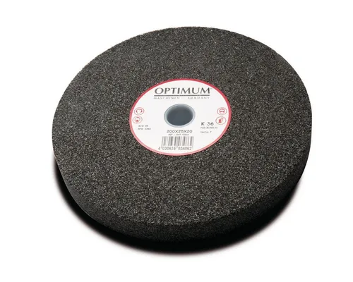 Optimum Normalkorund-Schleifscheibe Ø 250 x 30 mm, K80 - Hochwertige Schleifscheibe für präzises Schleifen, ideal für Metallbearbeitung und Handwerksprojekte, hergestellt in Italien.