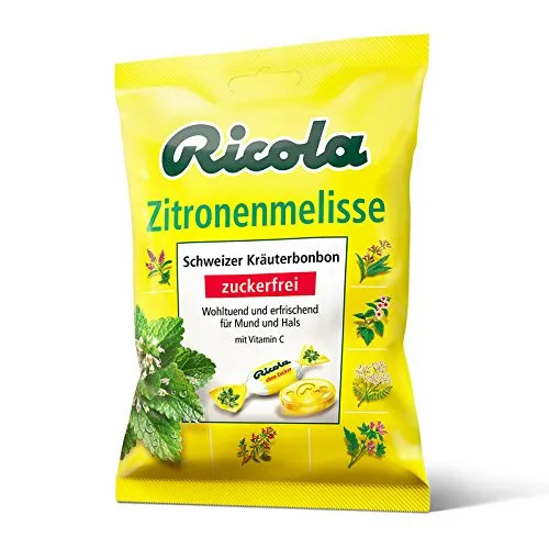 Ricola Zitronenmelisse-Bonbons ohne Zucker 75 g