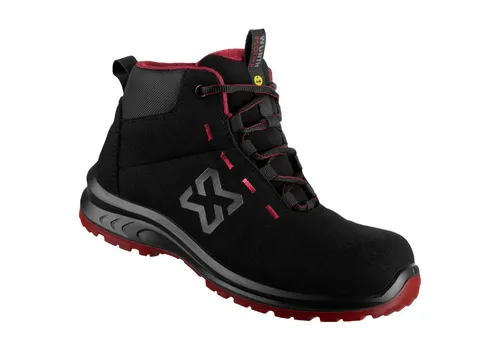 WÜRTH MODYF Cruise Lady Mid S3S ESD Sicherheitsstiefel für Damen – Metallfreie Sicherheitsschuhe in Bordeaux, Größe 42 - SICHERHEITS-DAMENSCHUH: Die knöchelhohen Sicherheitsstiefel bieten optimalen Komfort und Schutz, ideal für Industrie und Handwerk. Rutschfeste PU-Laufsohle und wasserabweisendes Mikrofaser-Obermaterial garantieren höchste Funktionalität.