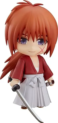 Good Smile Company Kenshin Himura: 2023 Ver. Fig. 10 cm Rurouni Kenshin Nendoroid - Model Statuen, detailgetreue Nendoroid-Figur von Kenshin Himura, perfekt für Sammler und Fans der Reihe.