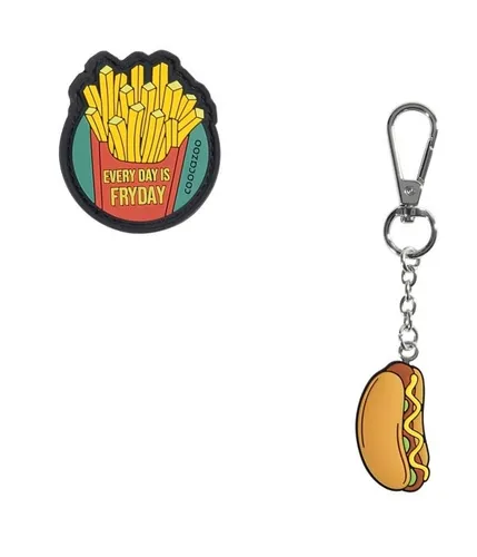 coocazoo Zubehör COLOUR UP-Set Fast Food: Anhänger & Patch