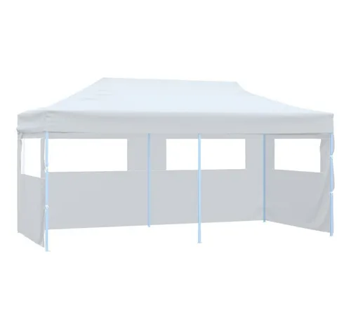 furnicato Partyzelt Faltbares 291x580x315 cm Weiß mit UV- und Wasserbeständige