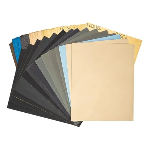 FEIHU Schleifpapier Set 28 Stück,115x140mm, Körnung von 240 320 400 600 800 1000 1200 1500 2000 2500 3000 bis 10000,geeignet für Holz, Metall, Möbel, wasserschleifpapier, Handarbeit und DIY-Projekte