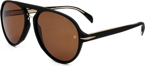 David Beckham DB 7005/S 003 MATTE BLACK Herren Sonnenbrille - Sportbrillen mit 100% UV-Schutz und stylischem Pilot-Design in mattem Schwarz – perfekt für modebewusste Herren!