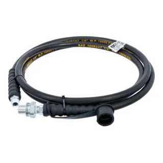 BGS 1611 Hydraulikschlauch mit Kupplung 1,8 m - Zubehör für Druckluftwerkzeuge, max. Druck 689 bar (10000 PSI), ideal für professionelle Werkstätten und Maschinenanwendungen.