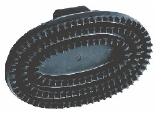 Kerbl Gummistriegel oval mit Handschlaufe