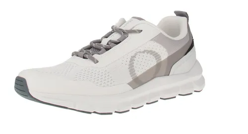MARC O'POLO Herren Sneaker – Ultraleicht und stylisch in egg weiß/schwarz - Stylische Herren Sneaker aus ultraleichtem Material mit atmungsaktiver Strickstruktur und exklusiver EVA-Laufsohle für optimalen Komfort.