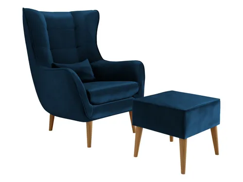 MIRJAN24 Sessel Estjano mit Fußbank (2er-Set) aus Buchenholz - Eleganter Sessel Estjano im praktischen 2er-Set mit Fußbank. Ideal für gemütliche Stunden, bietet er hohen Sitzkomfort und stilvolles Design. Die Füße aus Buchenholz sorgen für Stabilität und Langlebigkeit.