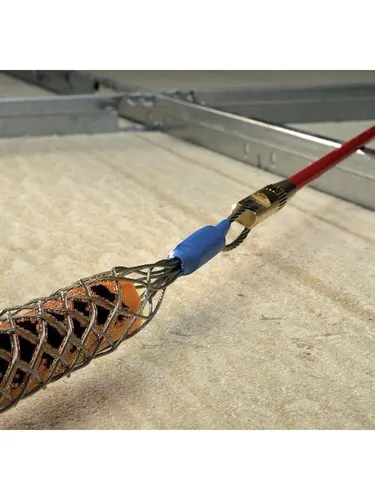 HellermannTyton Kabelziehstrumpf-Set 4-15mm - Kabeleinziehsystem für Durchmesser 4-15 mm, bietet schnelle und zuverlässige Befestigung von Kabeln an Glasfaserstangen.