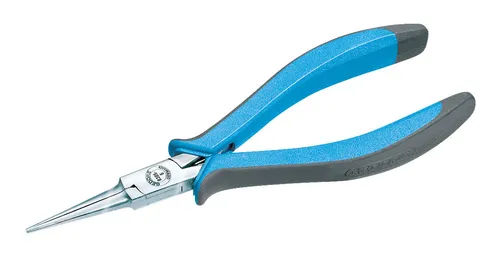 Gedore Nadelzange 160mm - Präzisions-Zange für feine Arbeiten, ideal für Elektronik und Modellbau, mit rutschfesten Griffen für besseren Halt.